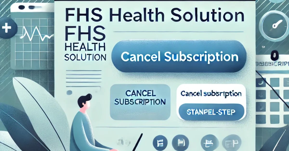 cancel your fhs health solution subscription a comprehensive guide 1