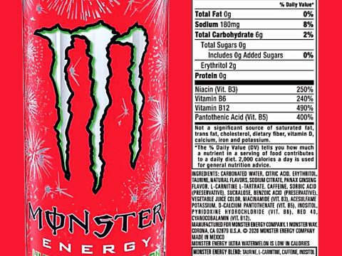 monster energy drinks nutrition label empowering your healthy choices