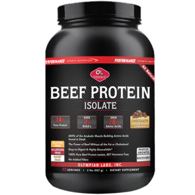 buy olympian labs beef protein chocolate 2 lbs best price 1