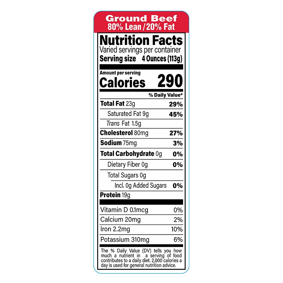 detailed nutrition breakdown of 80 20 ground beef all you need to know