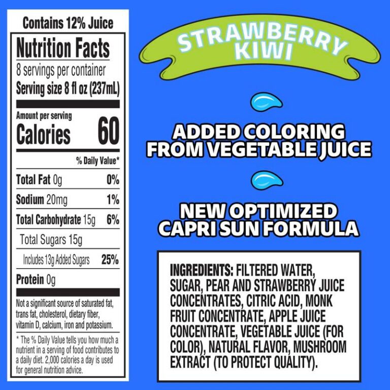 Discover the Essential Guide to Capri Sun Nutrition: Uncovering the Nutritional Value Behind Your Favorite Juice 23 discover the essential guide to capri sun nutrition uncovering the nutritional value behind your favorite juice