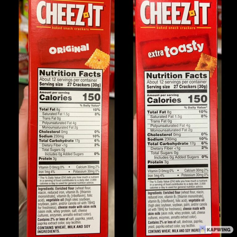 essential cheez it nutrition facts your guide to informed snacking