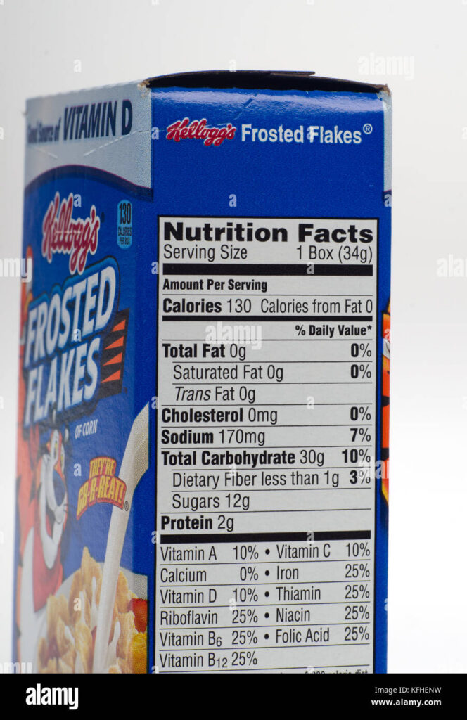 frosted flakes nutritional information find out whats in your bowl
