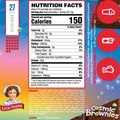 get to know cosmic brownies a complete nutritional breakdown