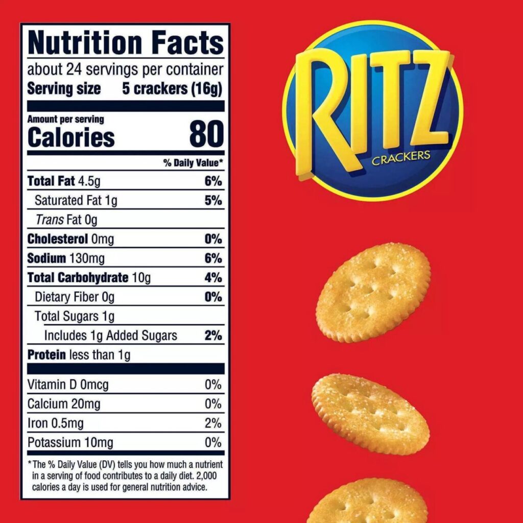 ritz nutrition facts discover the health benefits of this snack