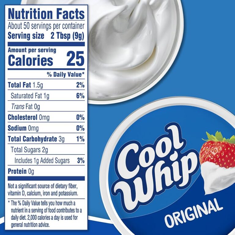 the ultimate guide to cool whip nutrition benefits drawbacks and more