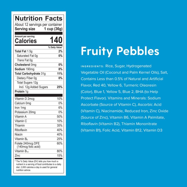 the ultimate guide to fruity pebbles nutrition facts unraveling the secrets of a breakfast staple