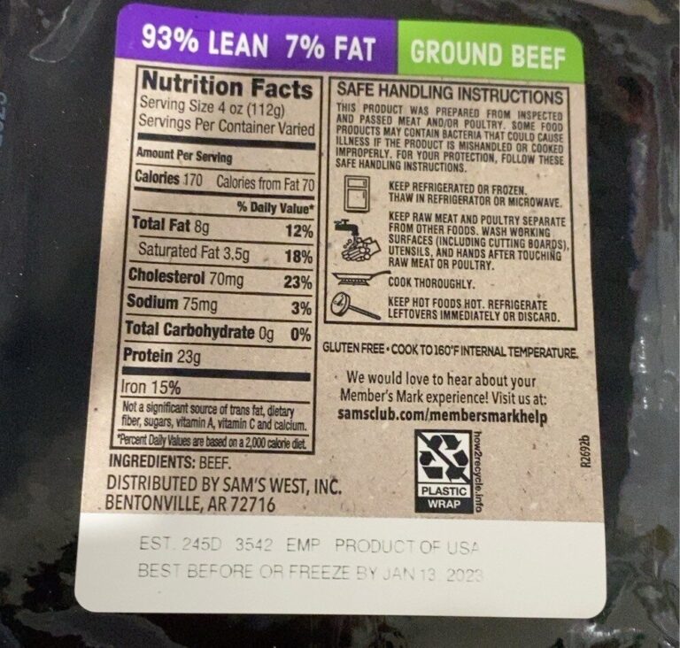 the ultimate guide to the nutritional value of 93 7 ground beef